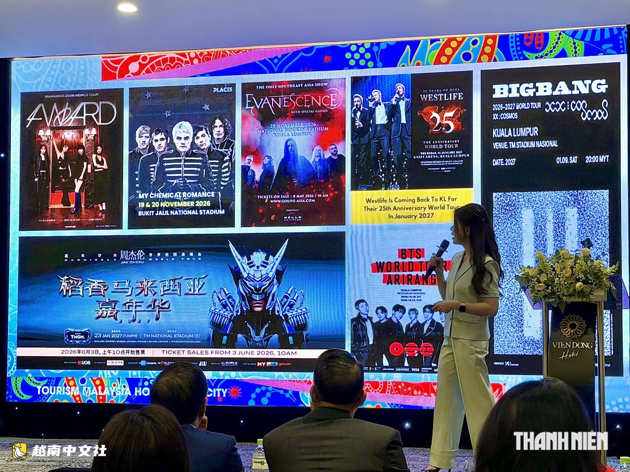 馬來西亞欲成為“演唱會目的地”,以吸引越南年輕遊客