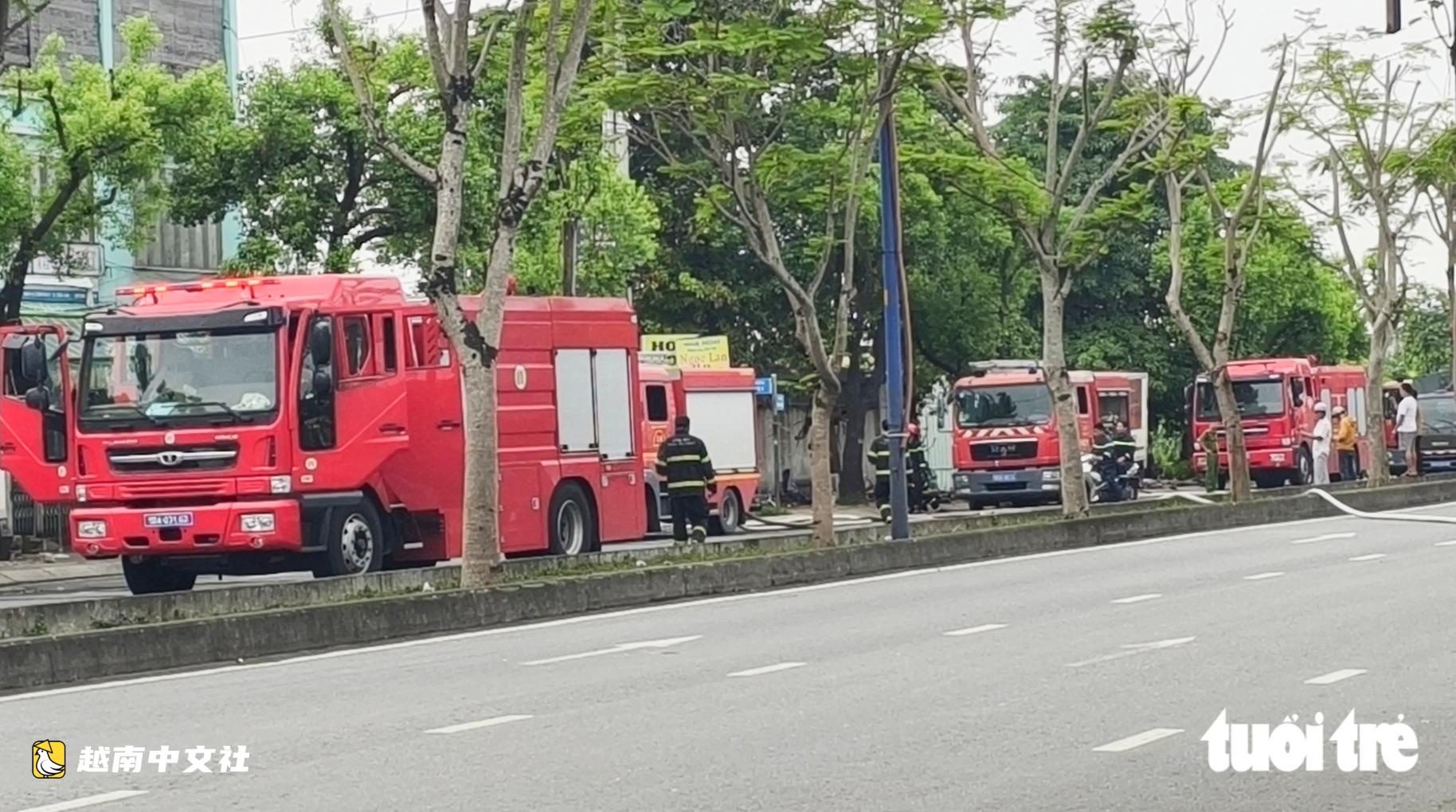 越南新造坊一家傢俱作坊凌晨突發火災
