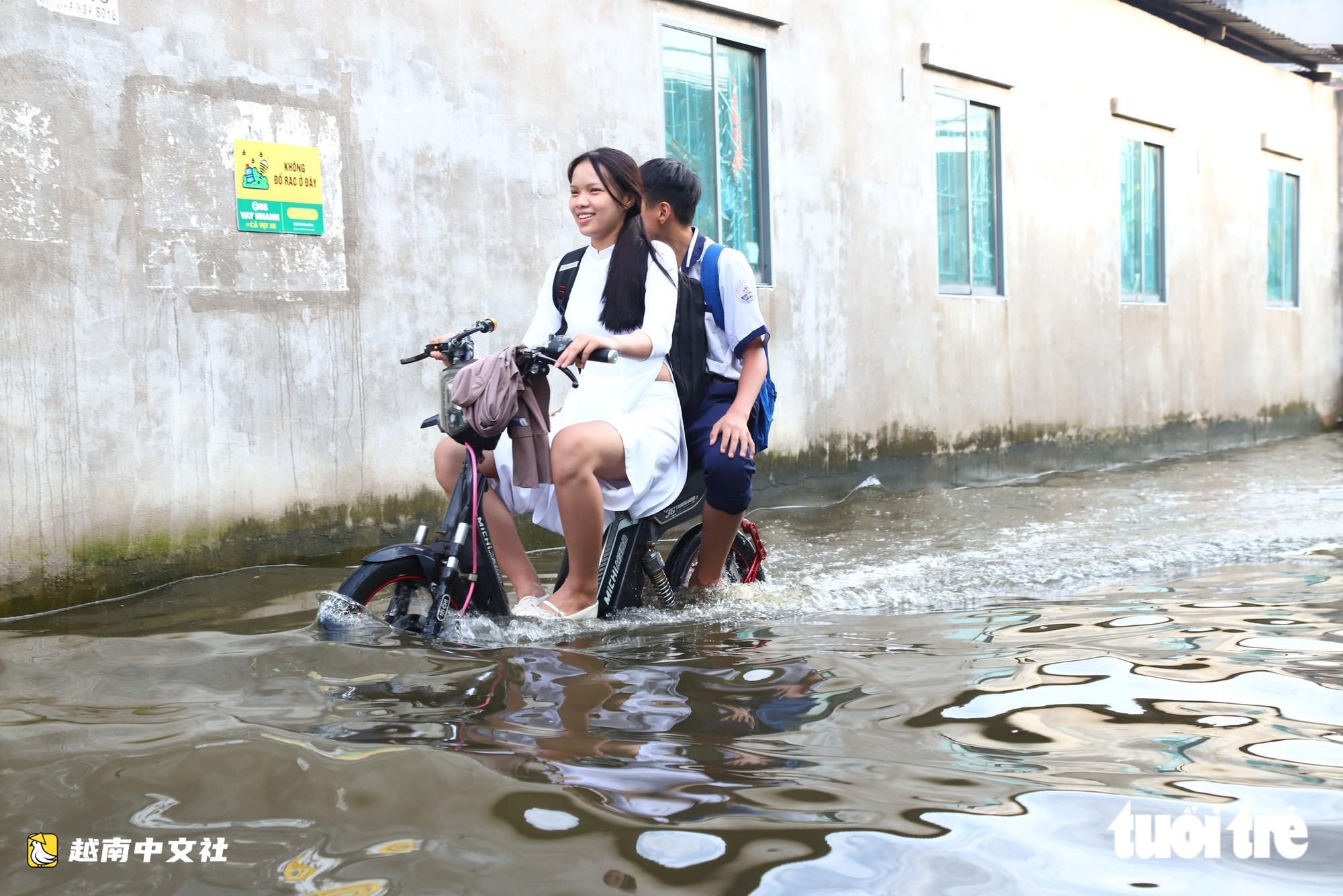 越南新永祿鄉回應新科技路多條巷子積水一週問題