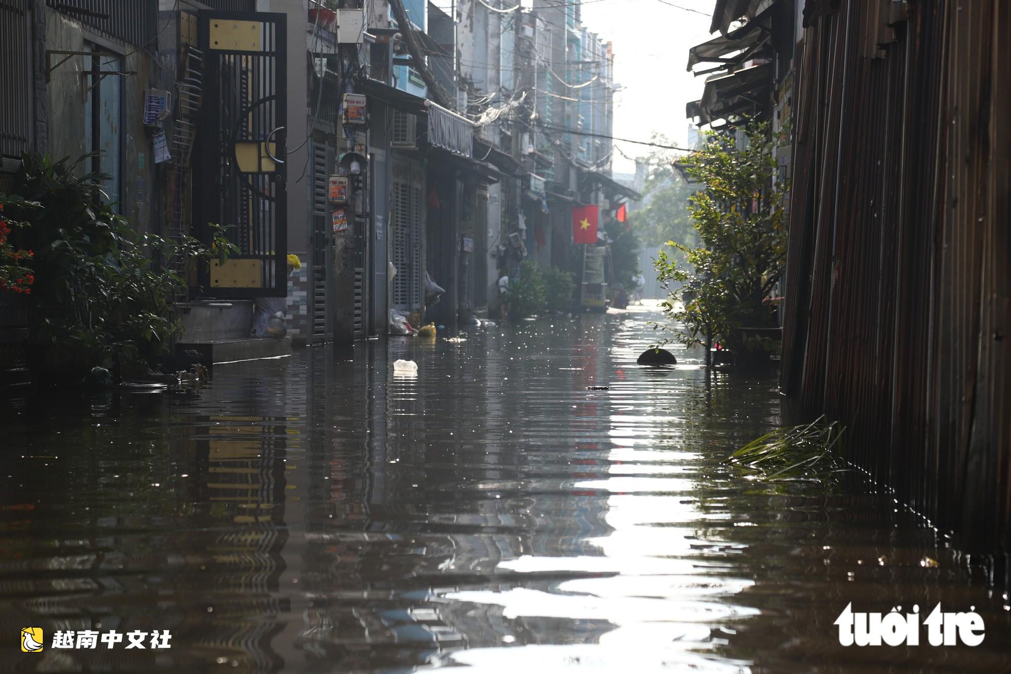 越南新永祿鄉回應新科技路多條巷子積水一週問題