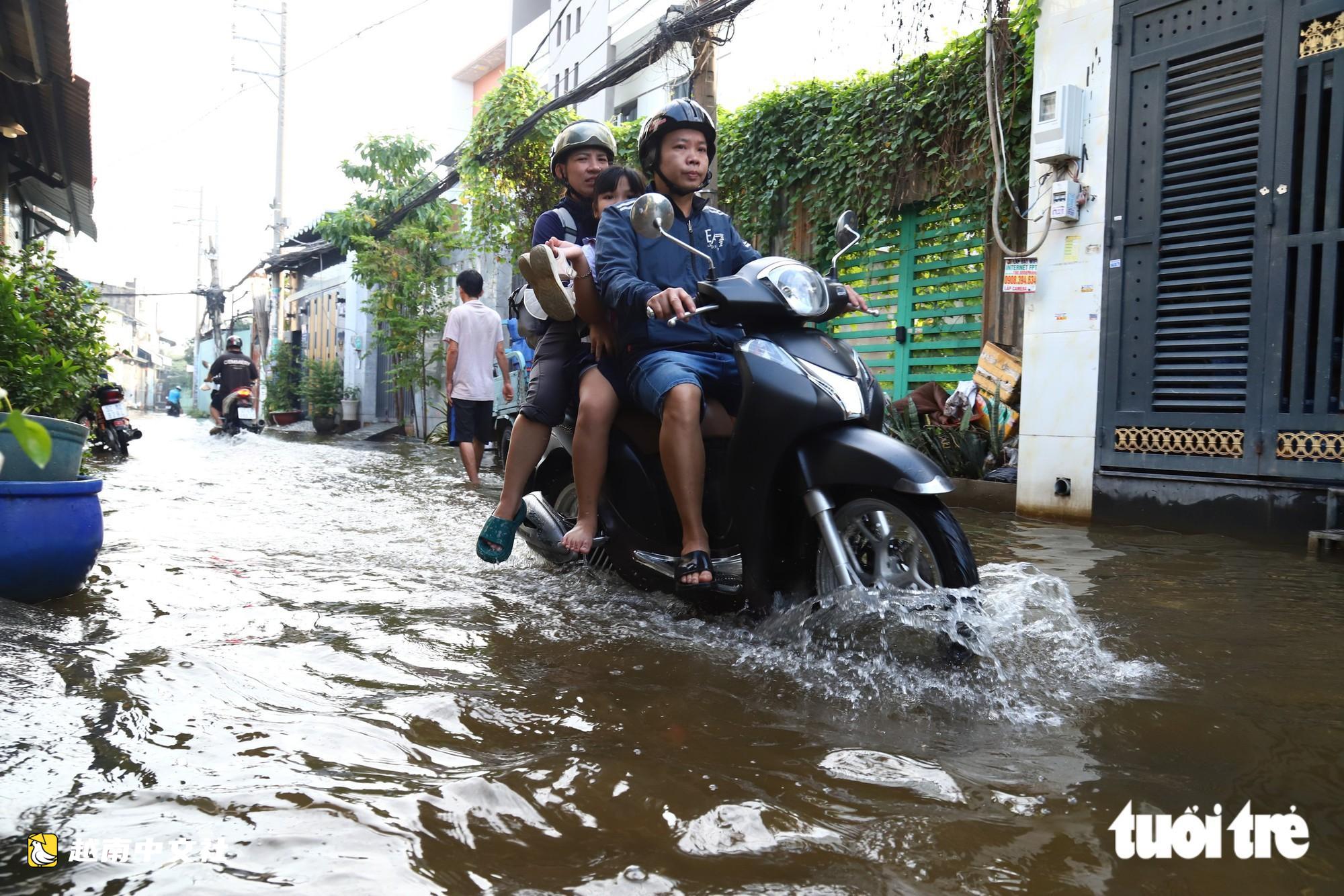 越南新永祿鄉回應新科技路多條巷子積水一週問題