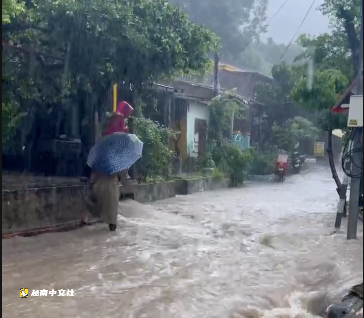 越南峴港:暴雨來襲,允許各地主動讓學生停課