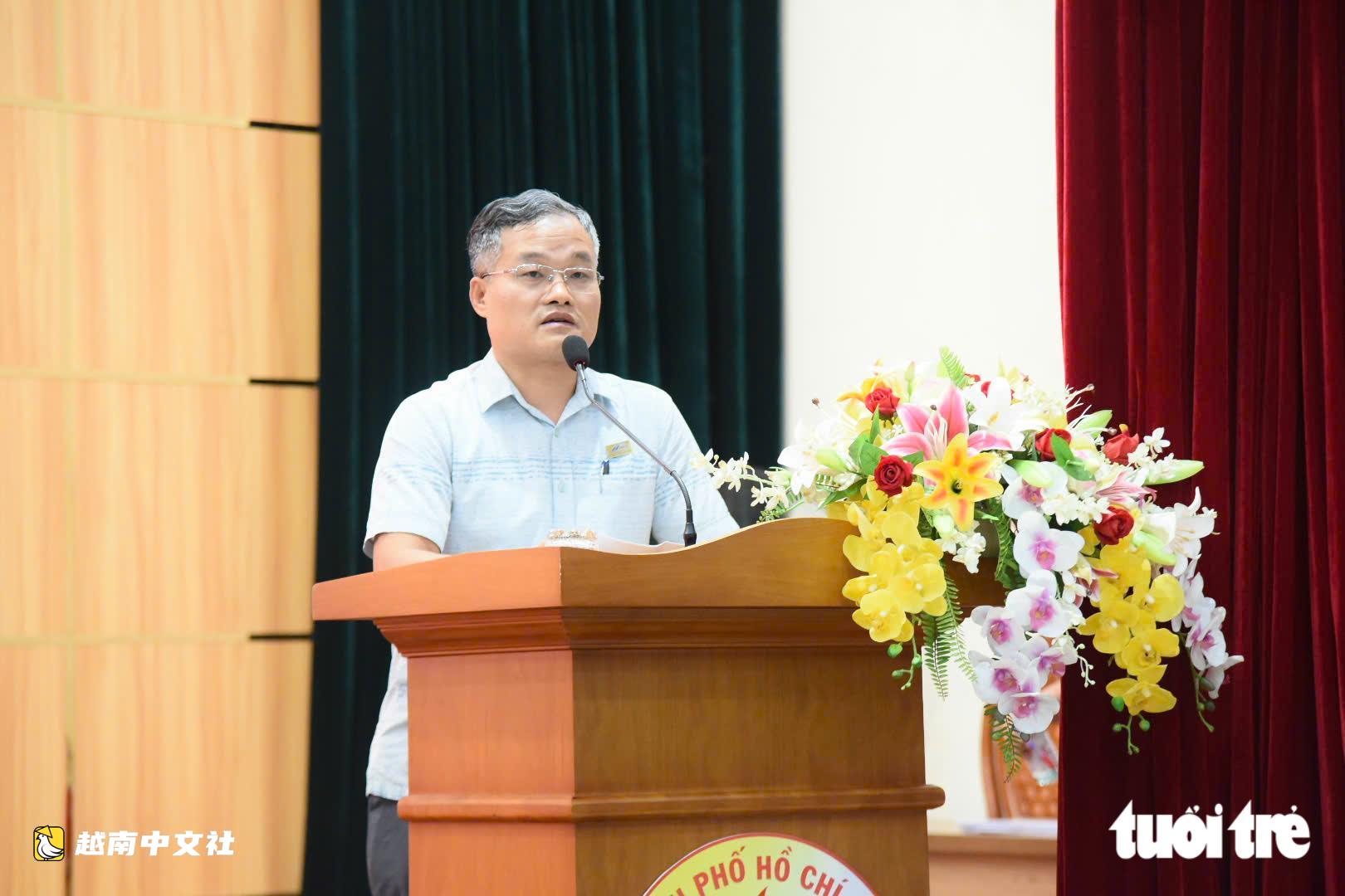 越南胡志明市政興坊傾聽受翁貝運河改造影響居民的意願