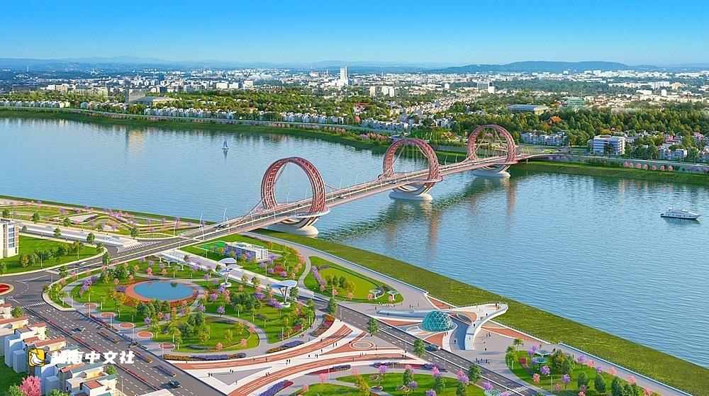 越南廣義省動工興建近2.2萬億越盾的茶曲河大橋 重現水車岸景觀