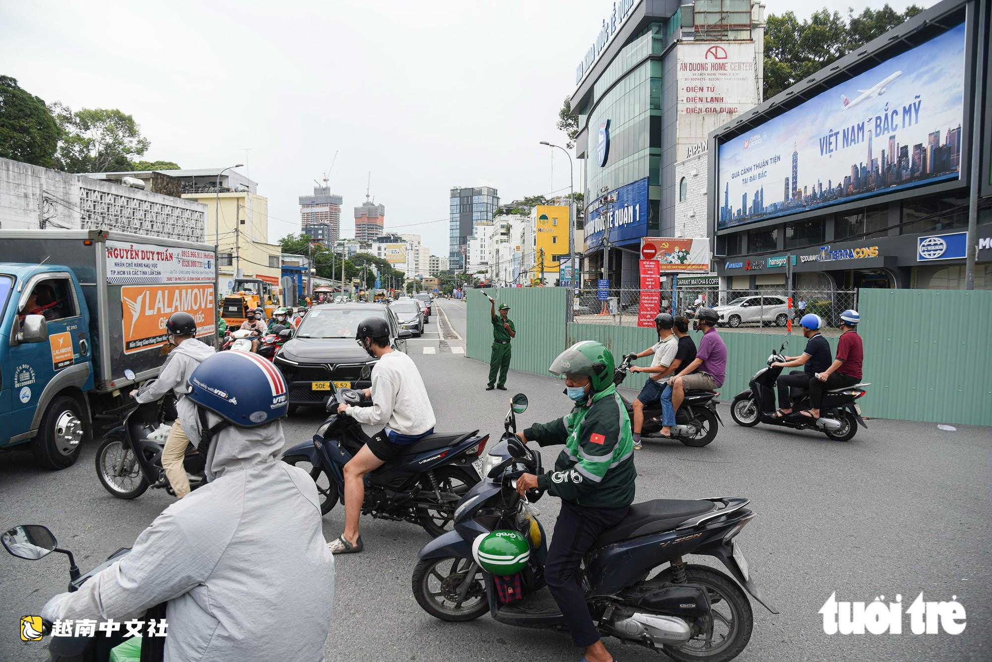 越南胡志明市阮氏明開街、八月革命街部分路段調整為單行道