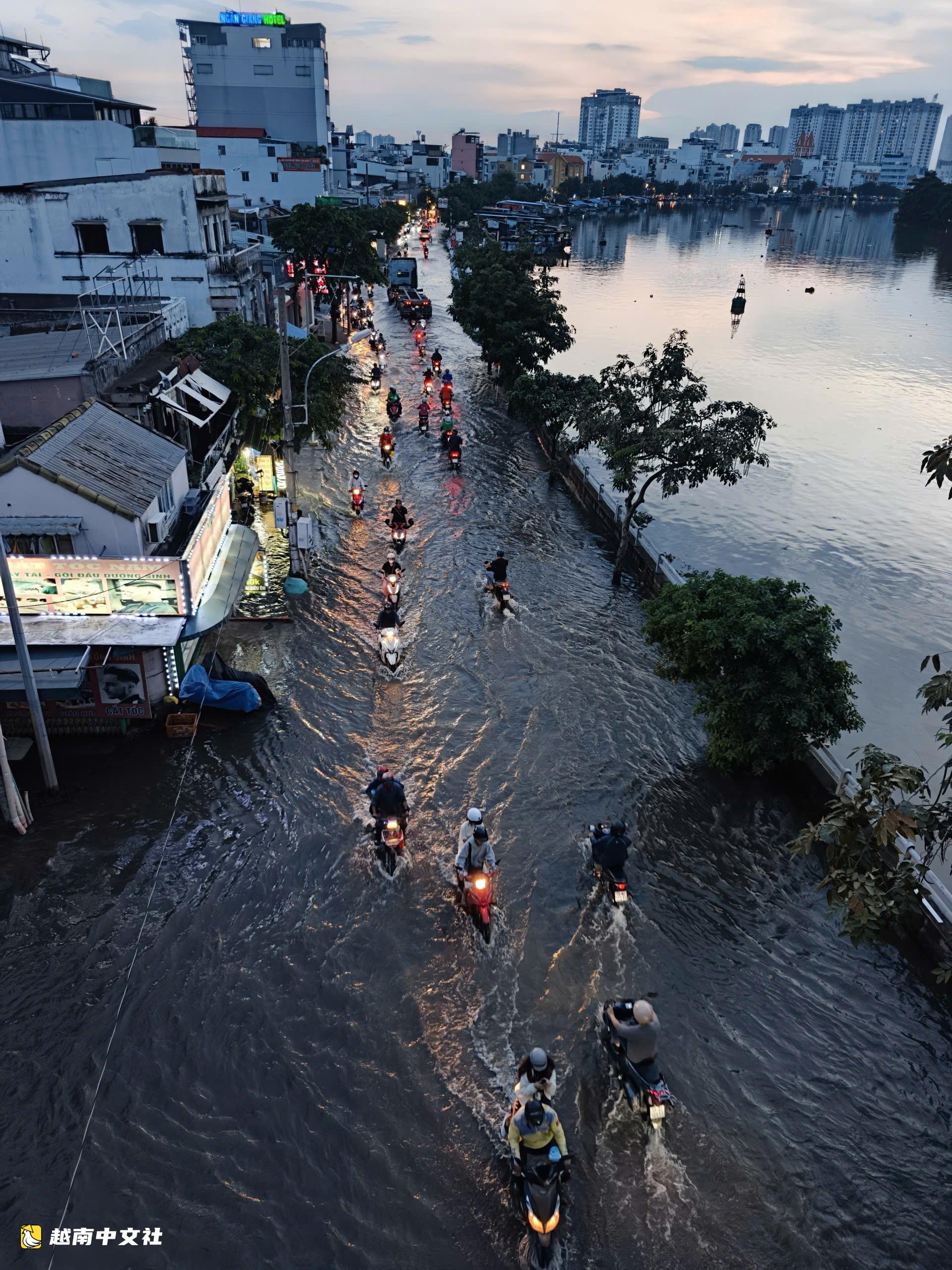 越南胡志明市多地潮水再度上漲,哪些路段需要避開?