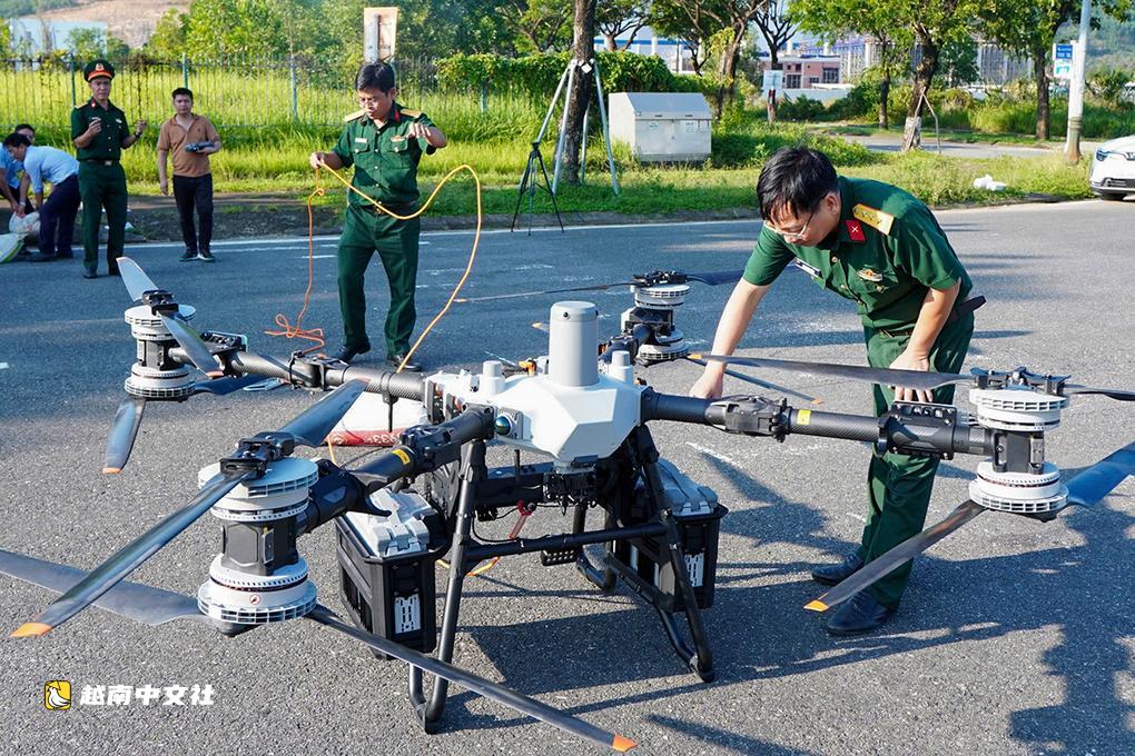 越南峴港測試載重120公斤無人機用於救援