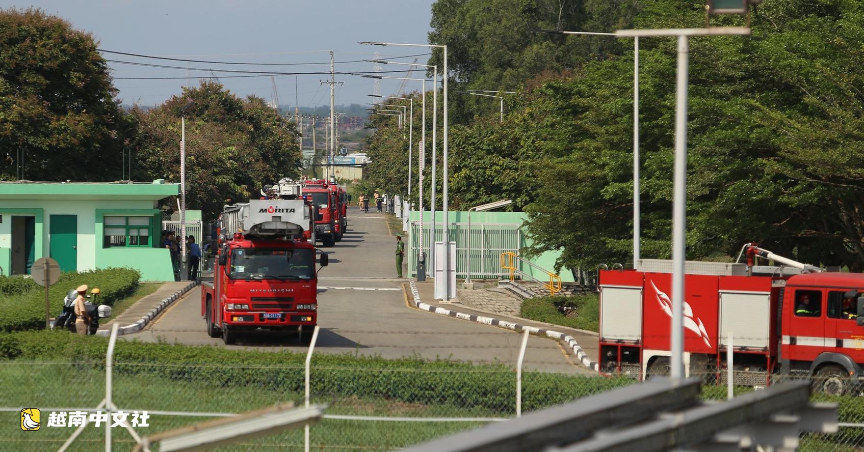 越南逾100輛消防車參加南崑山管道燃氣公司火災爆炸事故應急救援演練