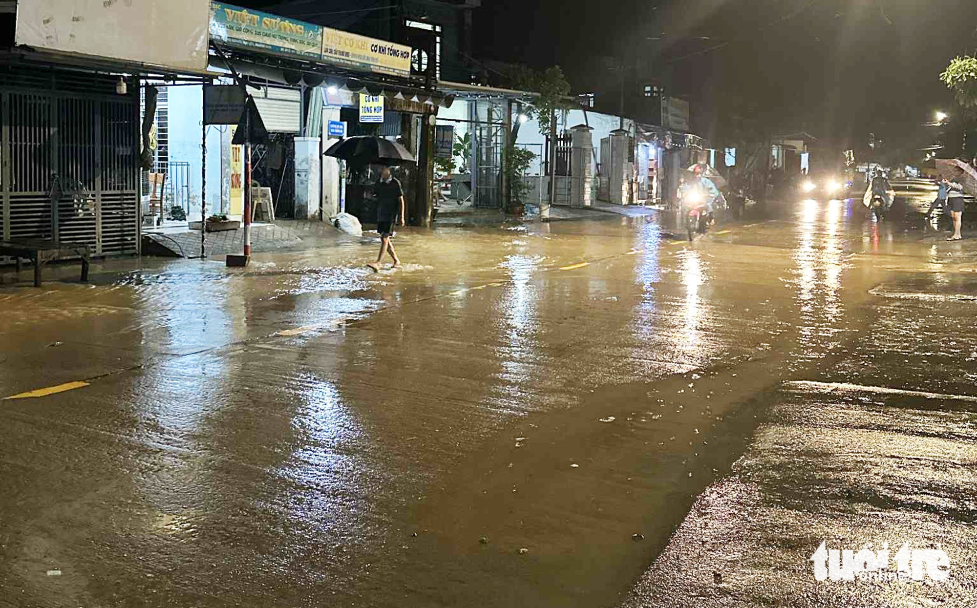 武嘉河和秋盆河洪水再次上涨，一些低洼地区被淹没