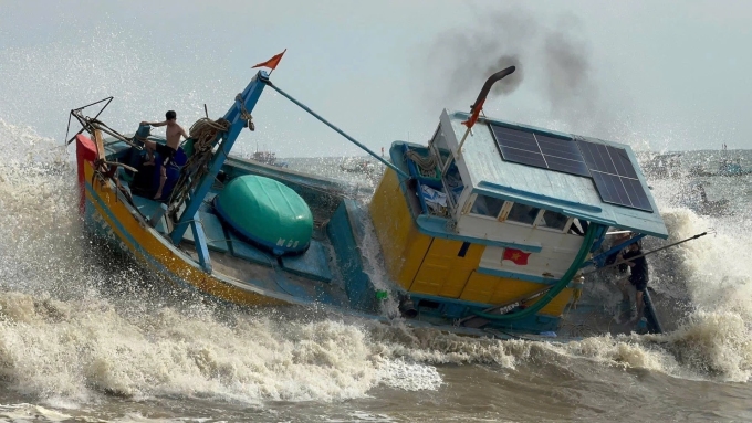 林同省海浪击沉6艘船只