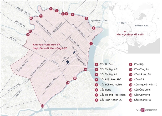 胡志明市预计如何限制汽油车进入市中心？