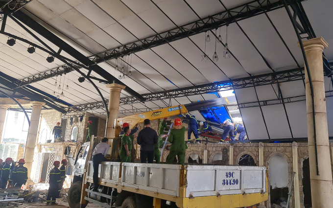 大叻餐厅墙壁倒塌，一人死亡