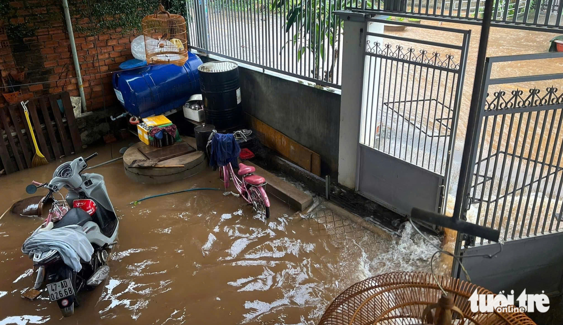 大雨持续，得乐省多处深陷洪水