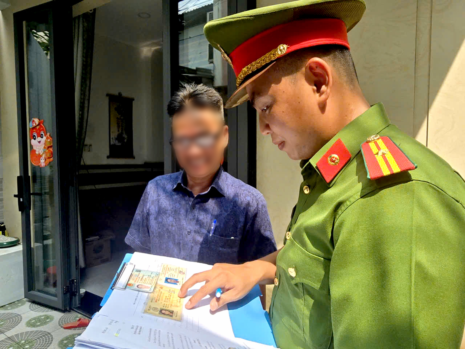 胡志明市公安收集车辆和驾驶执照数据