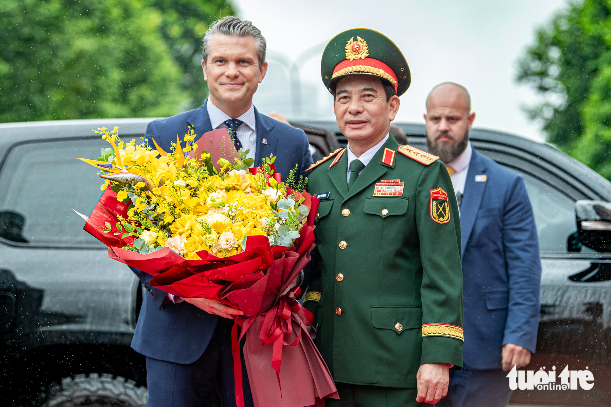 大将潘文江与美国战争部长会谈