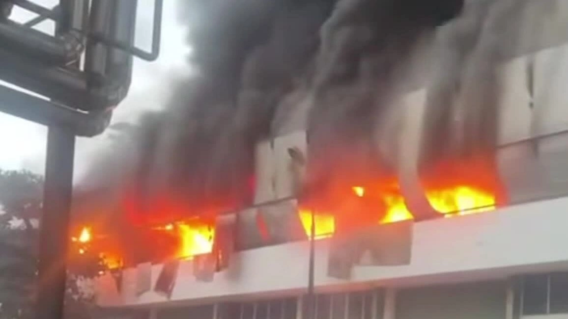 河内啤酒厂发生火灾