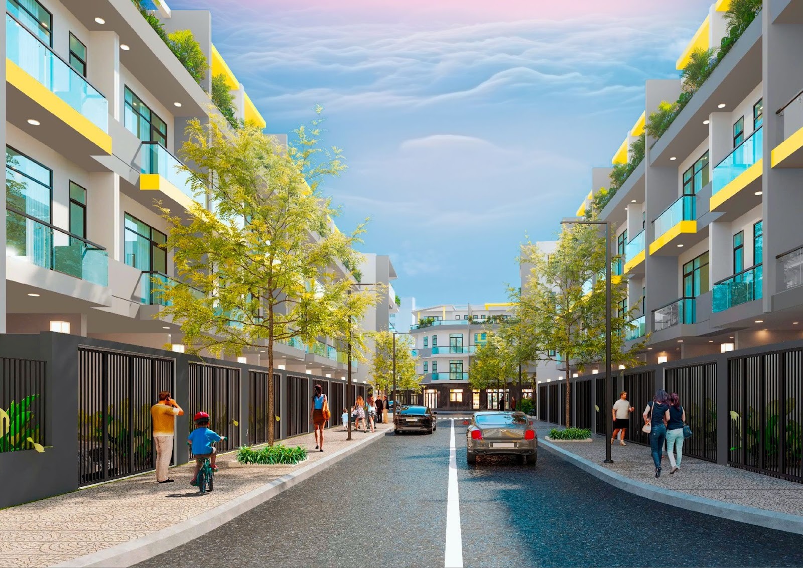 在东部地区临街城市区拥有带产权证的联排别墅