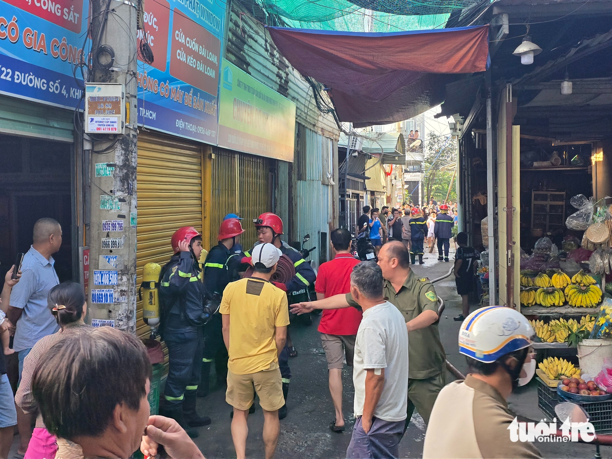 胡志明市协平坊巷内房屋火灾，一人被困身亡