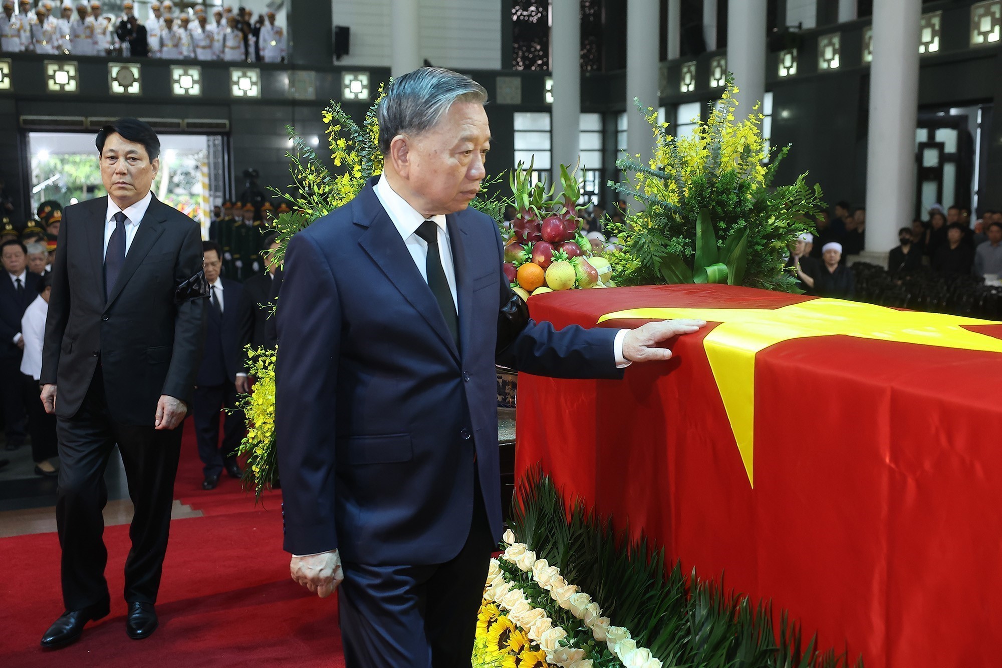 原国家主席陈德良的追悼会