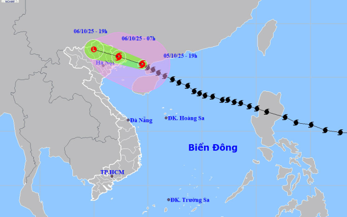 台风玛瑙进入越中边境，可能引发400毫米降雨