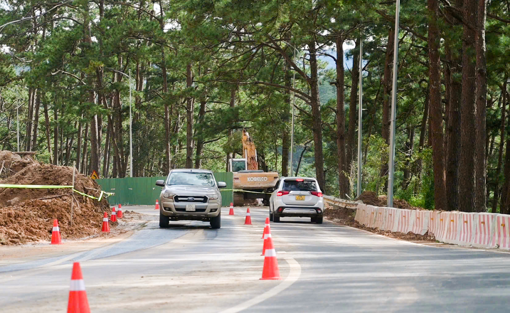 今天11时至17时，大叻Prenn山口暂停通行以砍伐树木