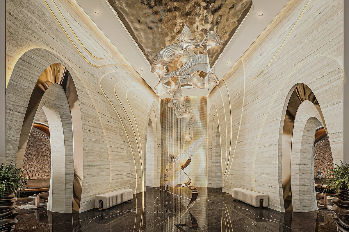 世界最高酒店内部，拥有82层