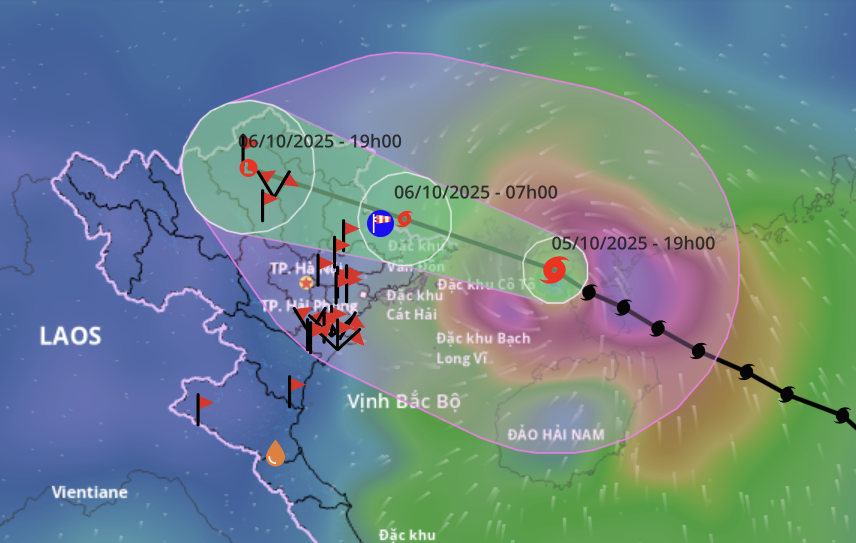 台风玛瑙进入北部湾，今晚至明晨登陆陆地