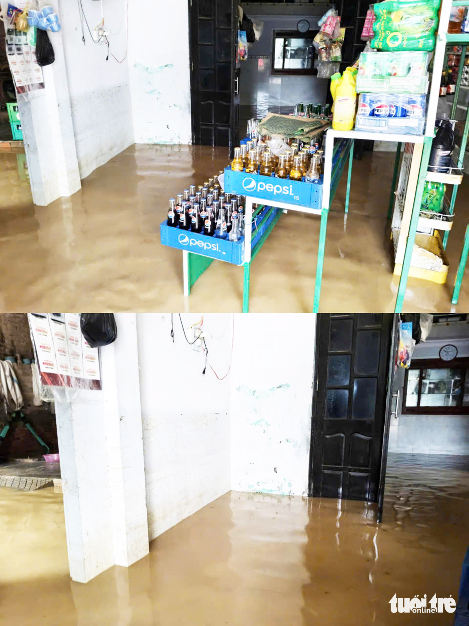 武嘉河-顺河上游洪水下降缓慢，下游民宅仍淹没超过1米