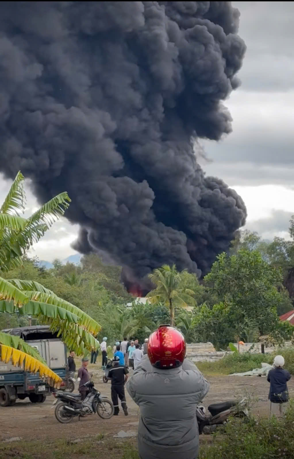 岘港沥青储存场发生猛烈火灾