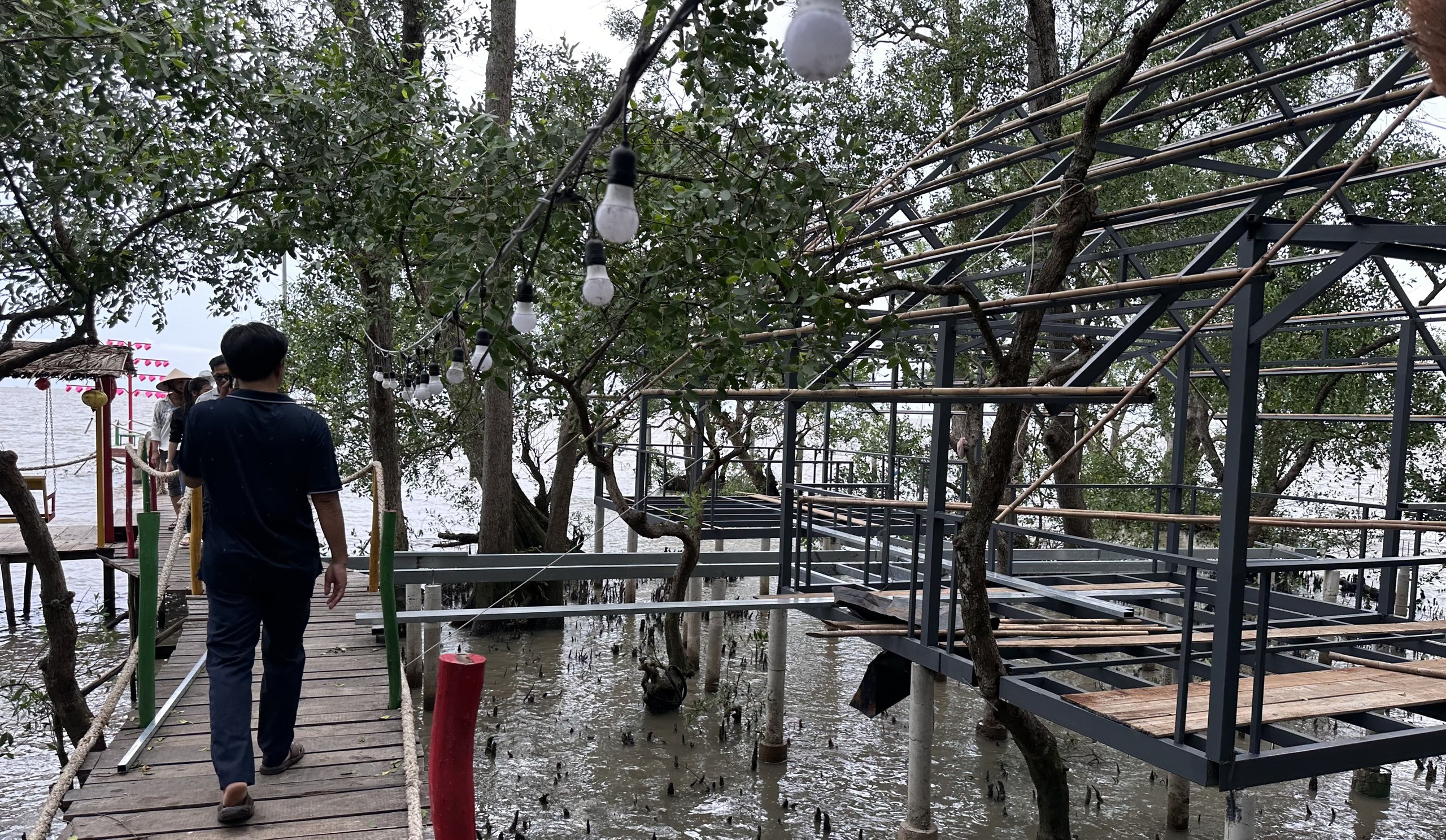 切割防护林地建酒馆