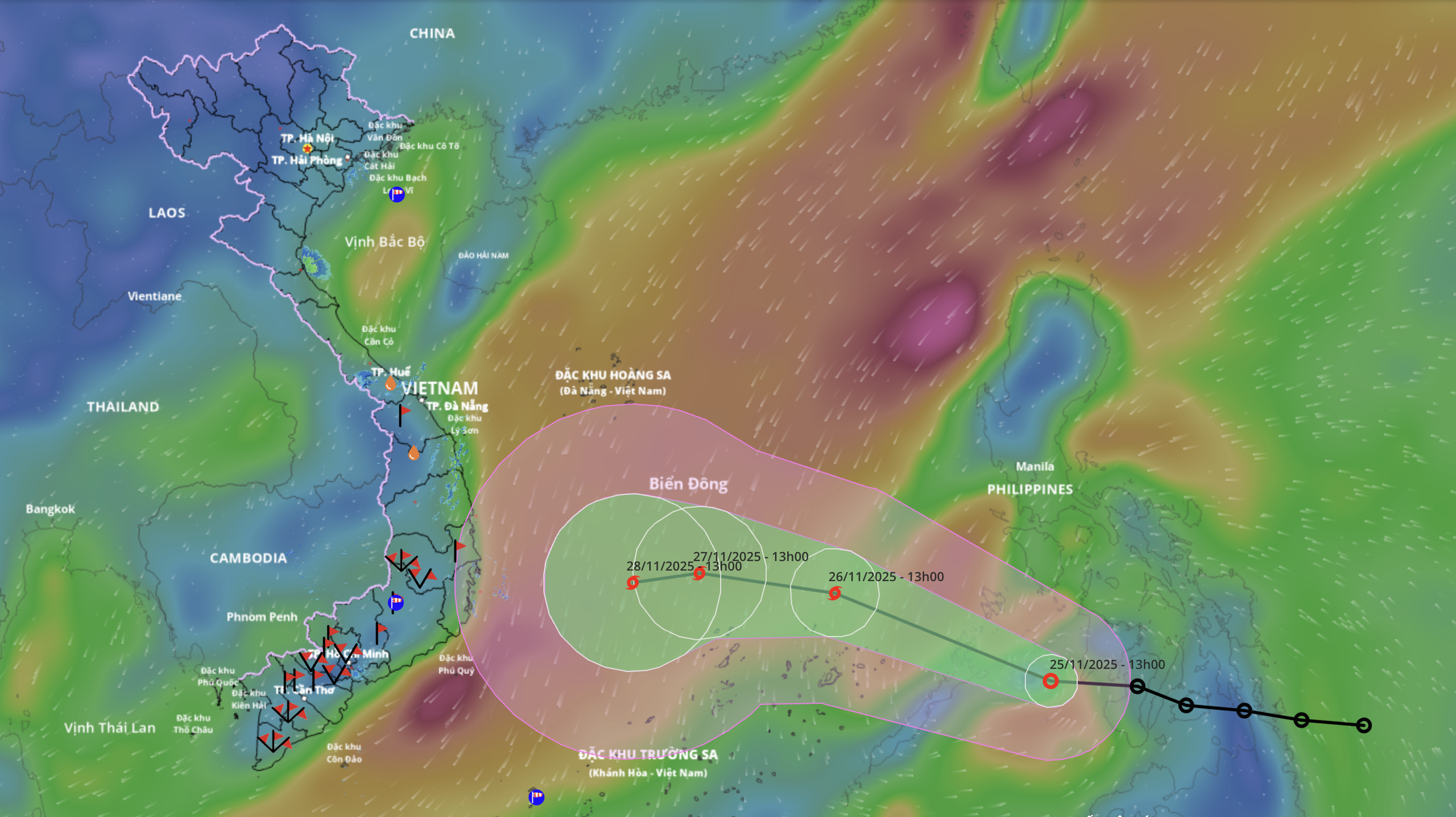 当前热带低压是否会重演台风榴莲曾登陆胡志明市和南部地区的情景？