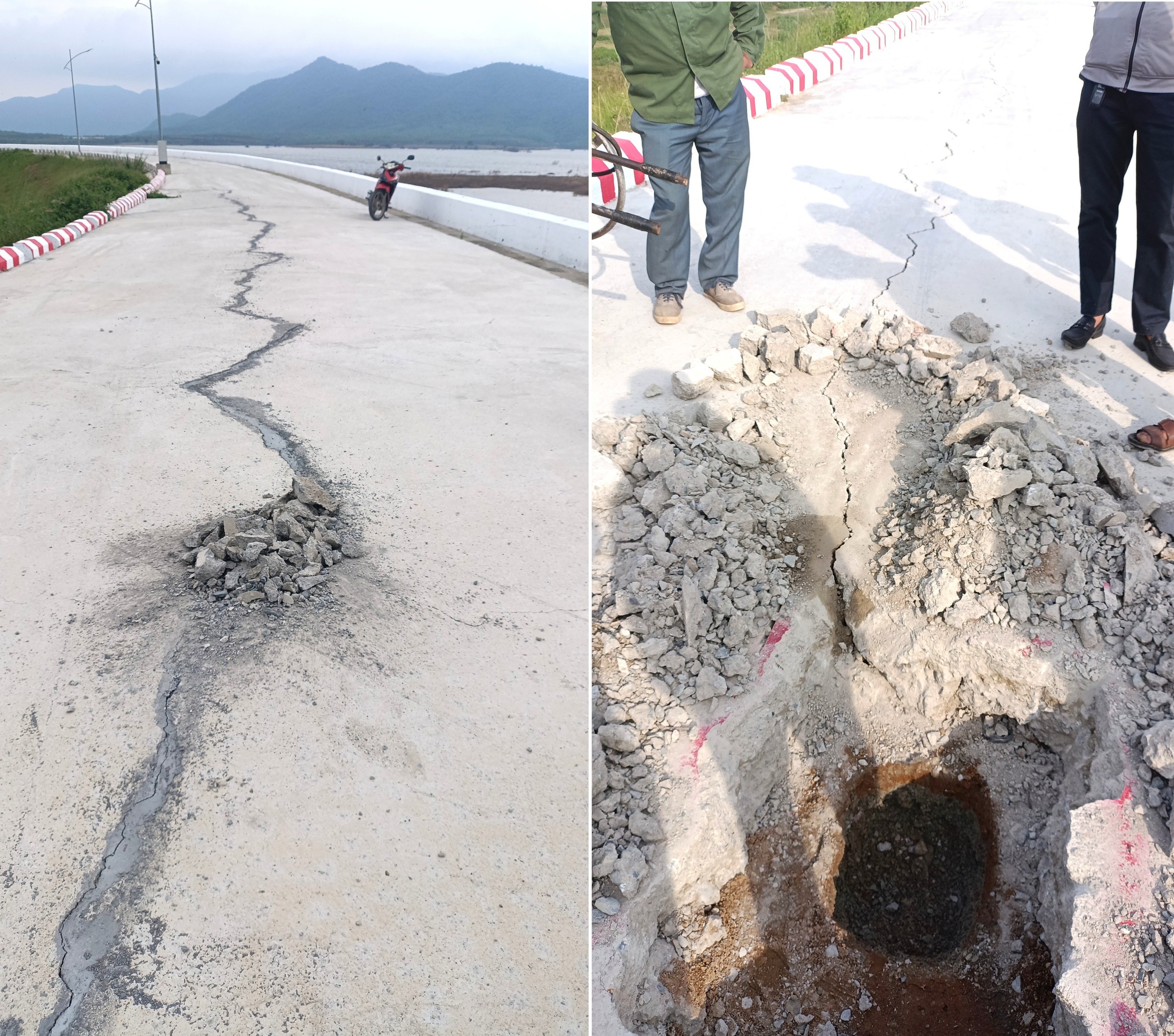 宁顺省8500万立方米水利水库建成仅数月即出现裂缝和坝体渗漏