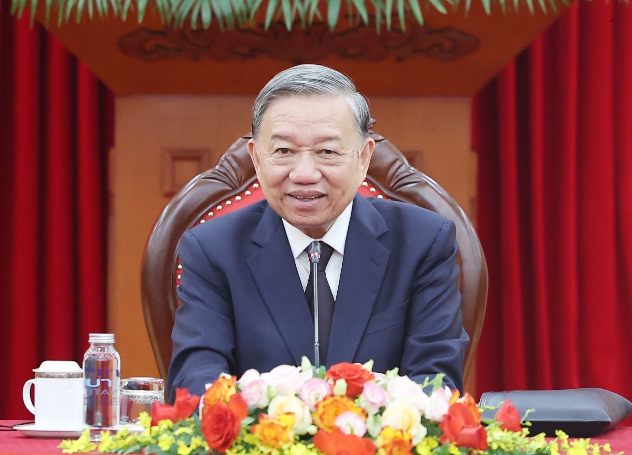 苏林总书记祝贺外交部成立80周年的贺信