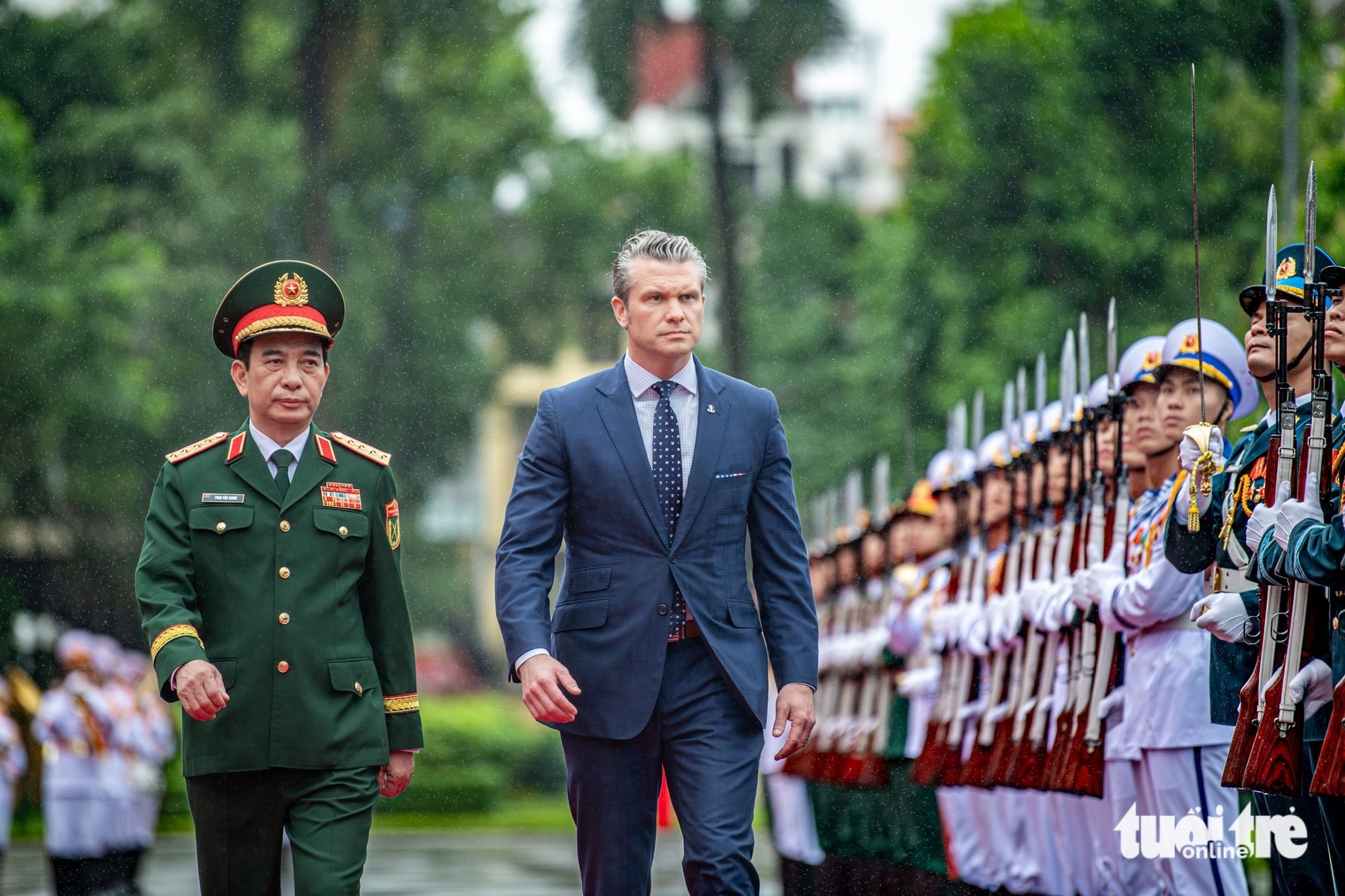 大将潘文江与美国战争部长会谈