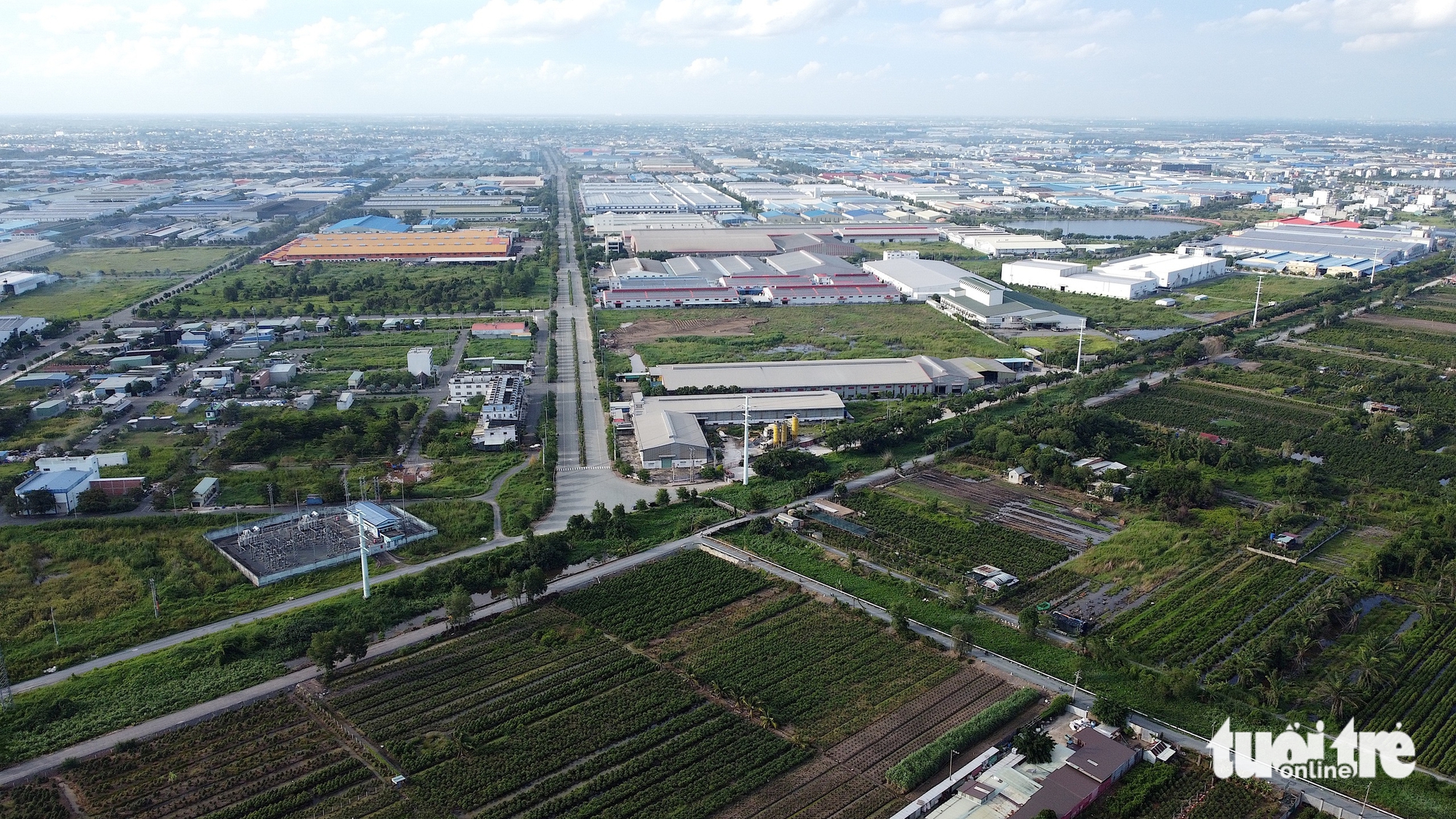 西宁省海山-新都道路航拍，等待连接胡志明市武文杰延长线