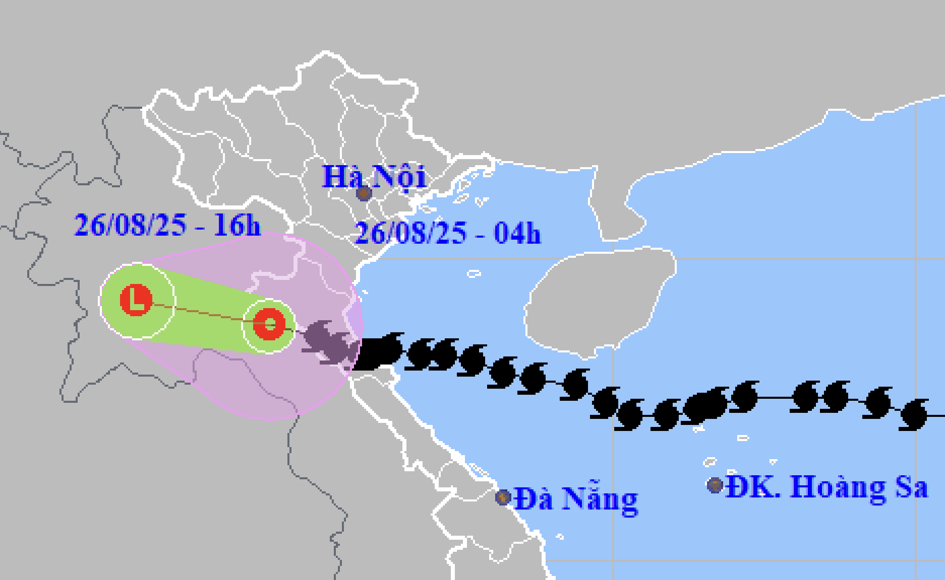 第五号台风减弱为热带低气压，北部和北中部地区今天仍有大雨