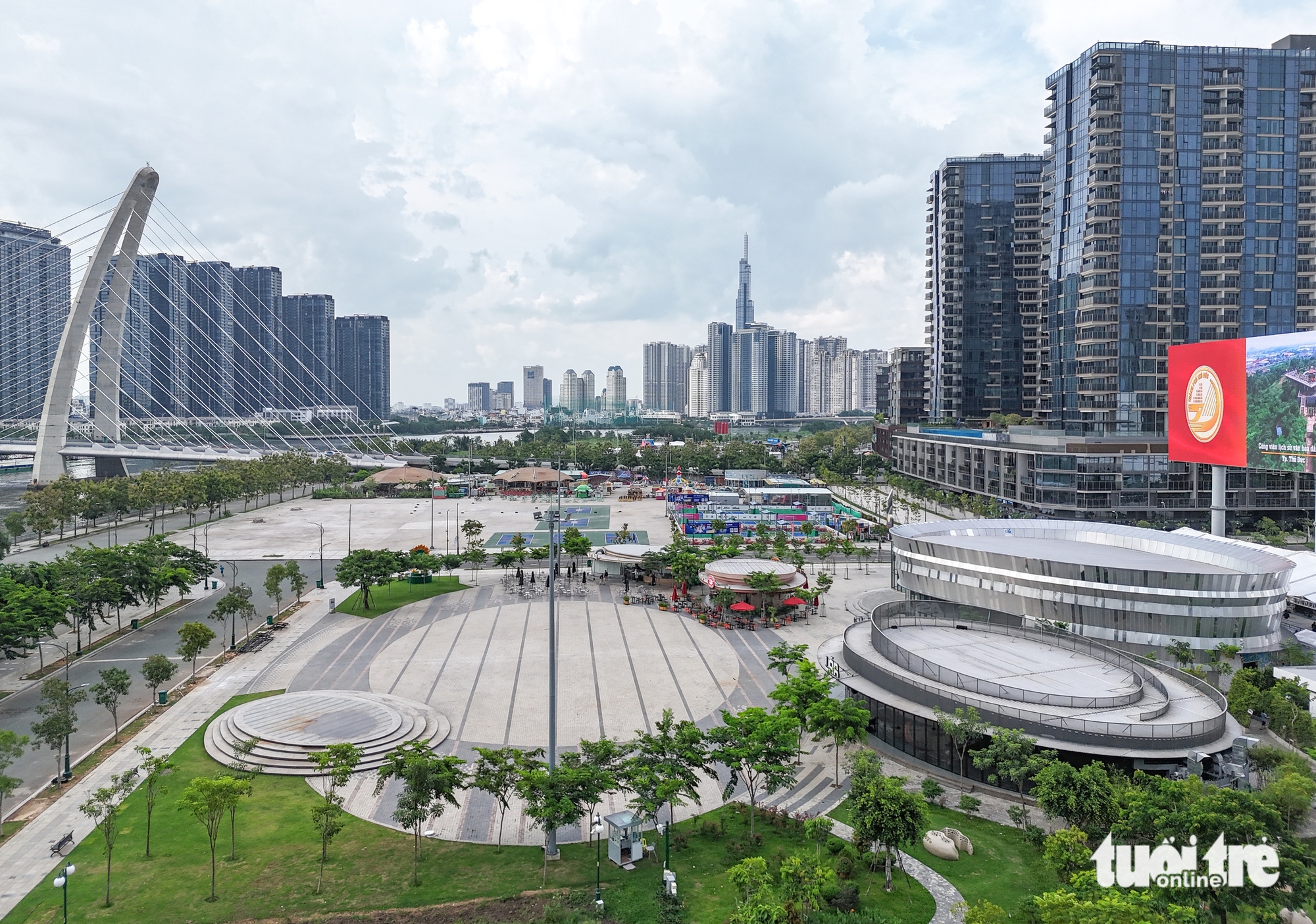 西贡河畔守添更加绚丽，新增河边创意中心