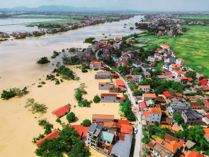 Cầu河洪水降至三级警报以下，仍有7600户房屋被淹