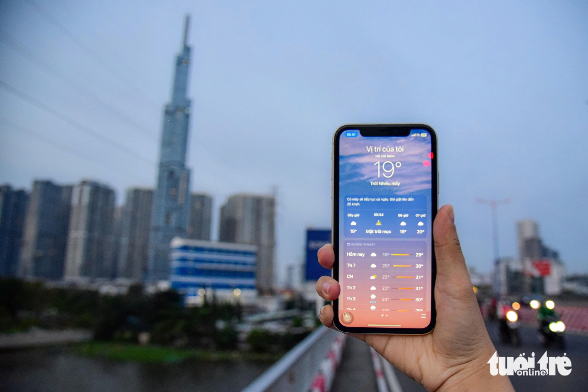 今天早上胡志明市气温19摄氏度