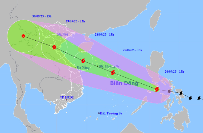 Bualoi台风在接近中北部沿海时可能增强至13级