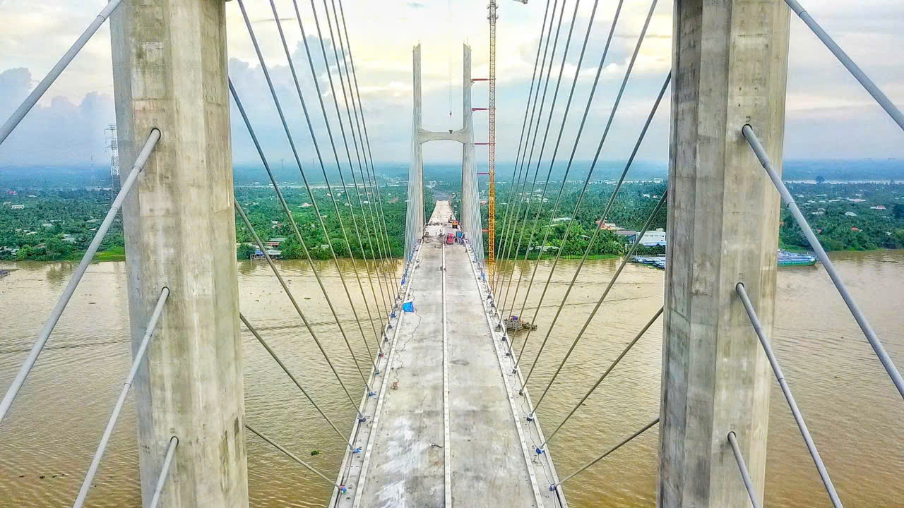 Rạch Miễu 2桥已完成95%