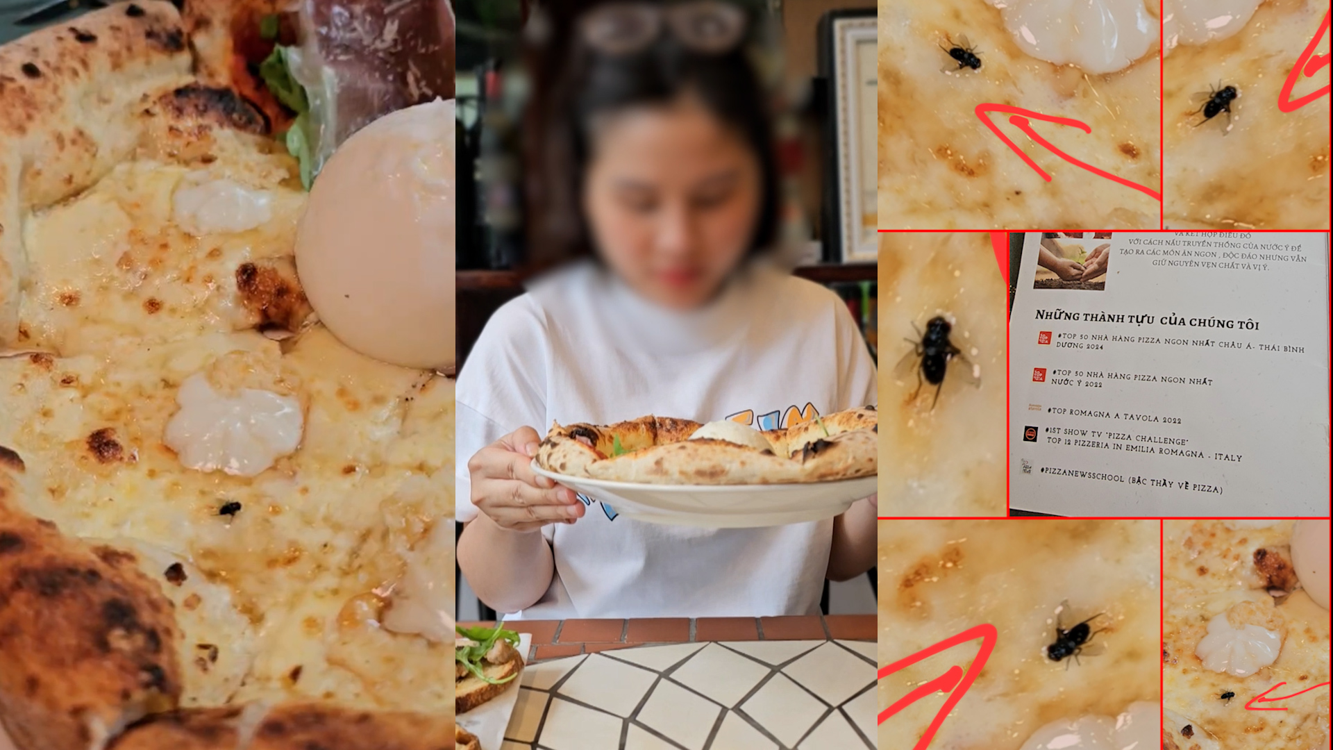 顾客投诉披萨有苍蝇，餐厅夹出加热'杀菌'继续售卖
