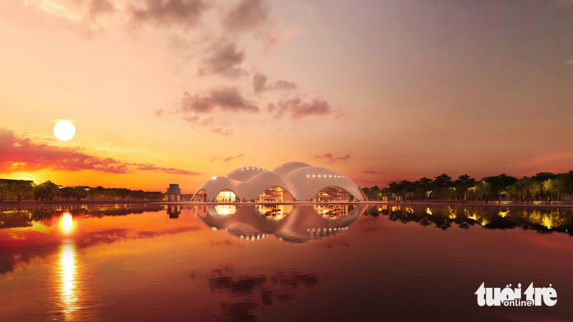 河内在西湖边开工建设歌剧院