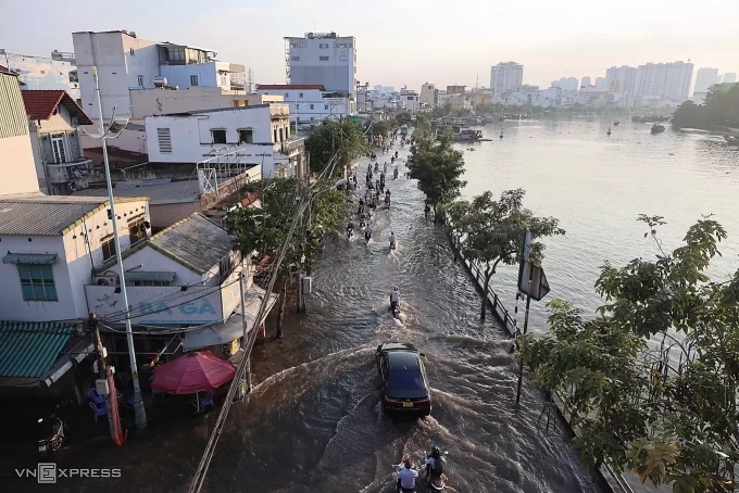 胡志明市的三层'防御'防洪计划如何实施