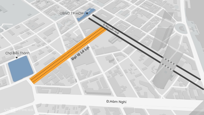 胡志明市中心道路在春节前焕然一新