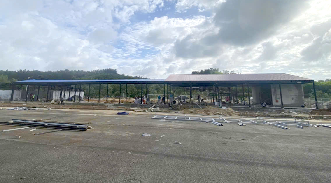 即将投入运营的岘港-广义高速公路停车点