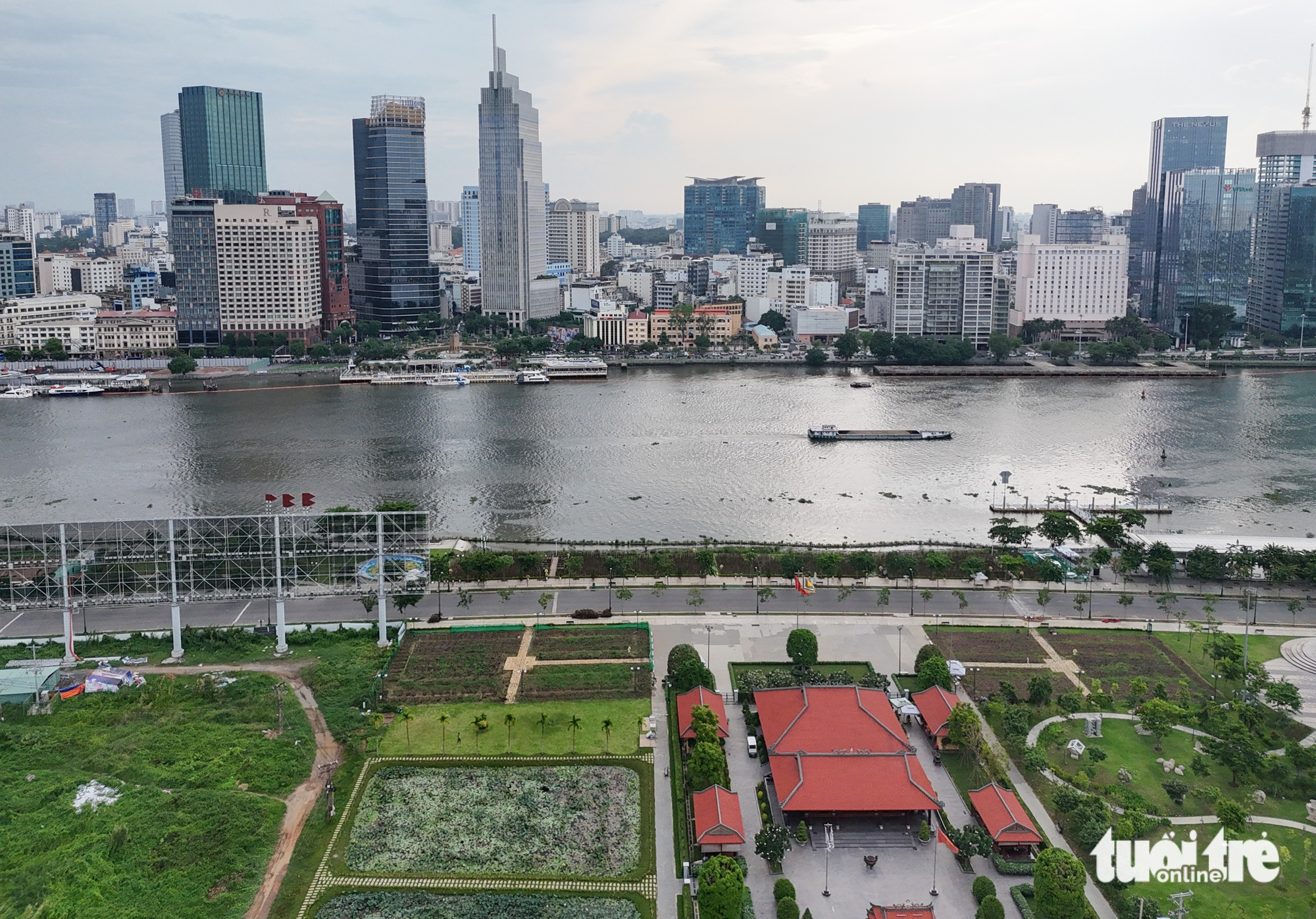 西贡河畔守添更加绚丽，新增河边创意中心