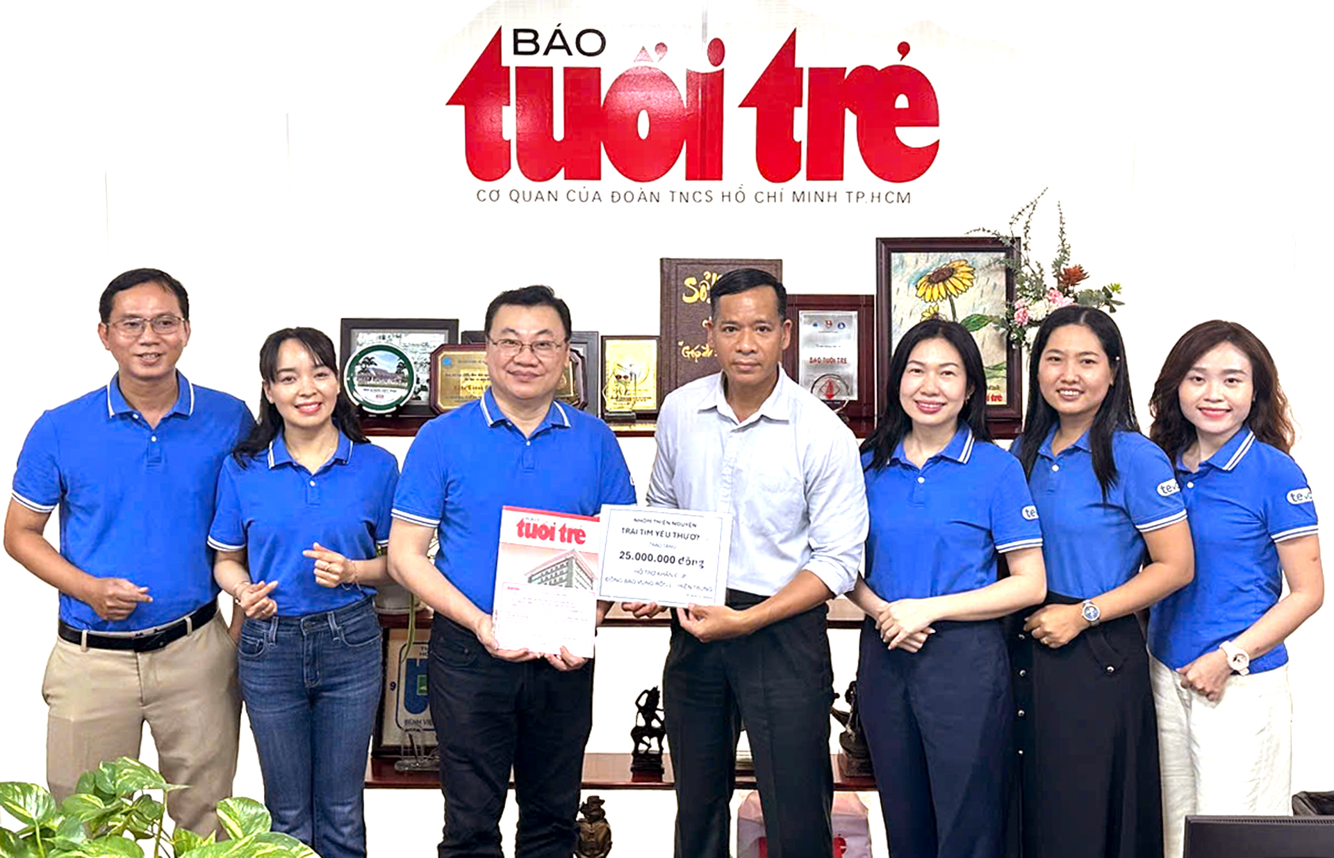 慈善团体通过《青年报》将爱心传递给亲爱的中部地区