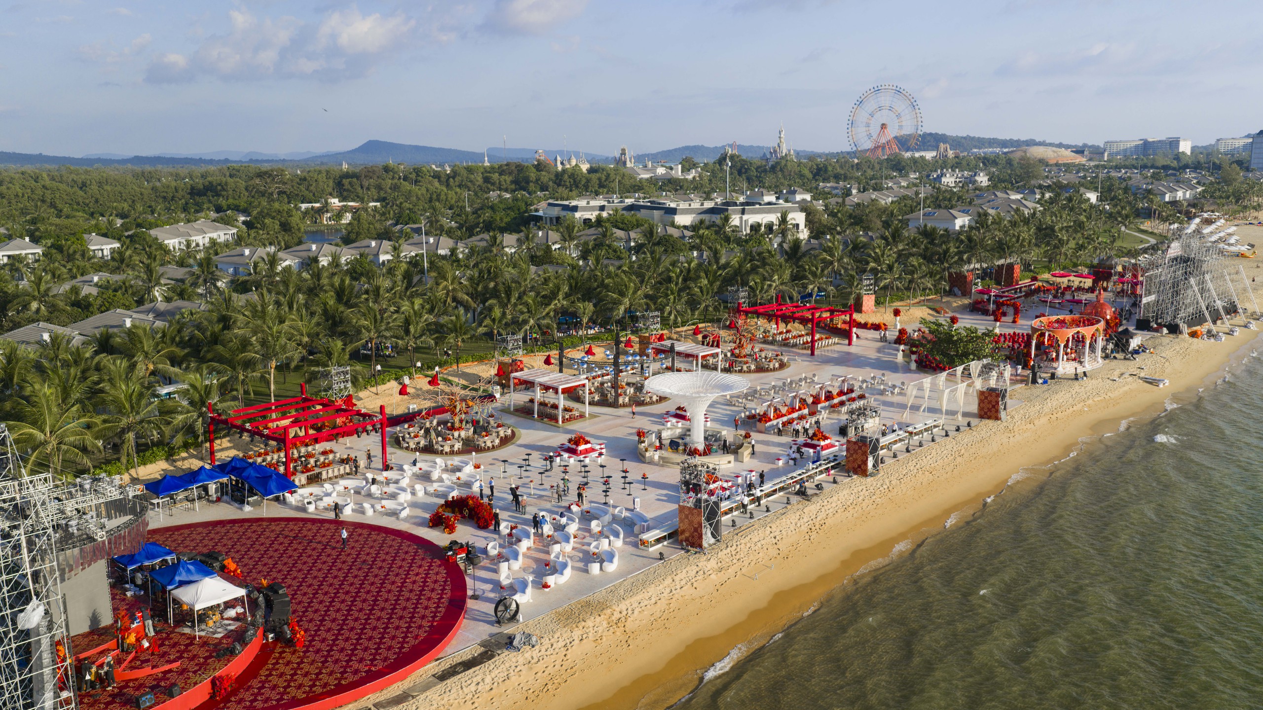 印度亿万富翁在富国岛举办为期七天的奢华盛大婚礼