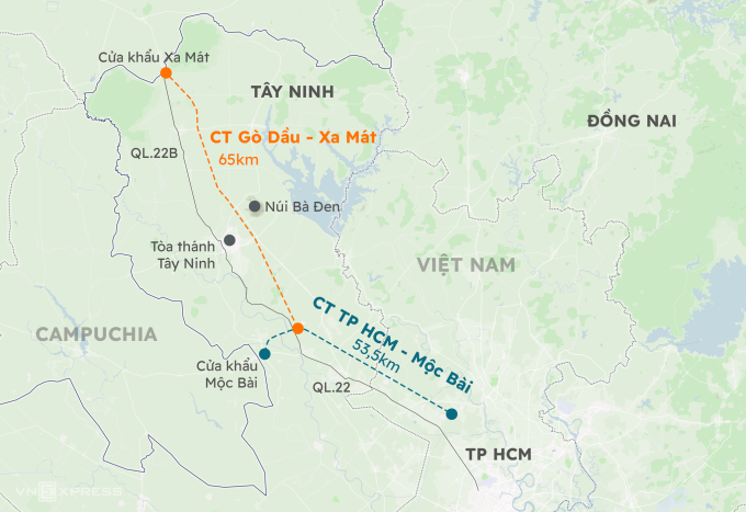 超过10,300亿越南盾建设戈杜-沙马特高速公路